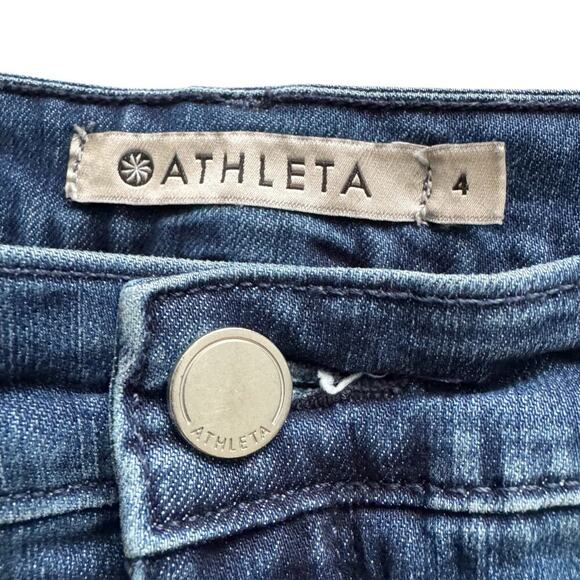 Athleta Jeans Womens 4 Blue Sculptek Skinny Stretch Denim Performance Pants - Picture 3 of 11